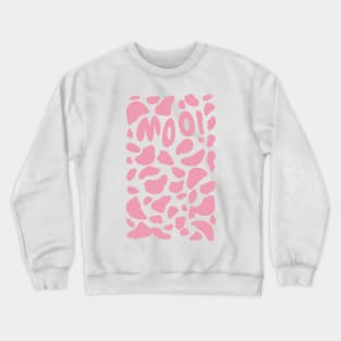 Strawberry Cow Print MOO Crewneck Sweatshirt